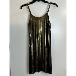 Les tout petits girls size 14 gold and black fringe dress